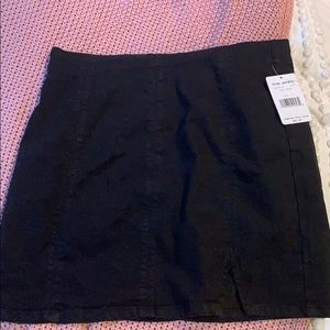 Free people black mini skirt
